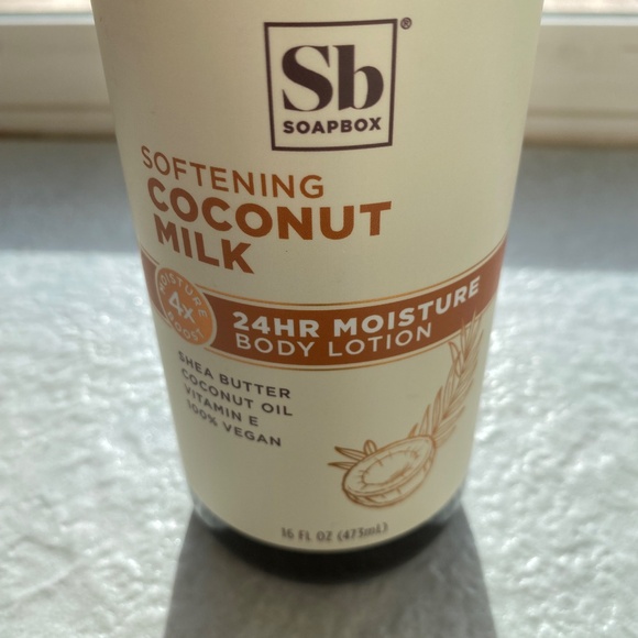 3 Pack - SB Soapbox Hand Lotion, Coconut Milk & Sandalwood 12 Fl Oz Aloe Shea - Picture 2 of 3